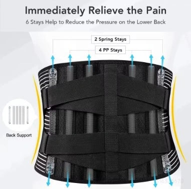 Faja Lumbar Ortopédica Premium con Doble Soporte Ajustable