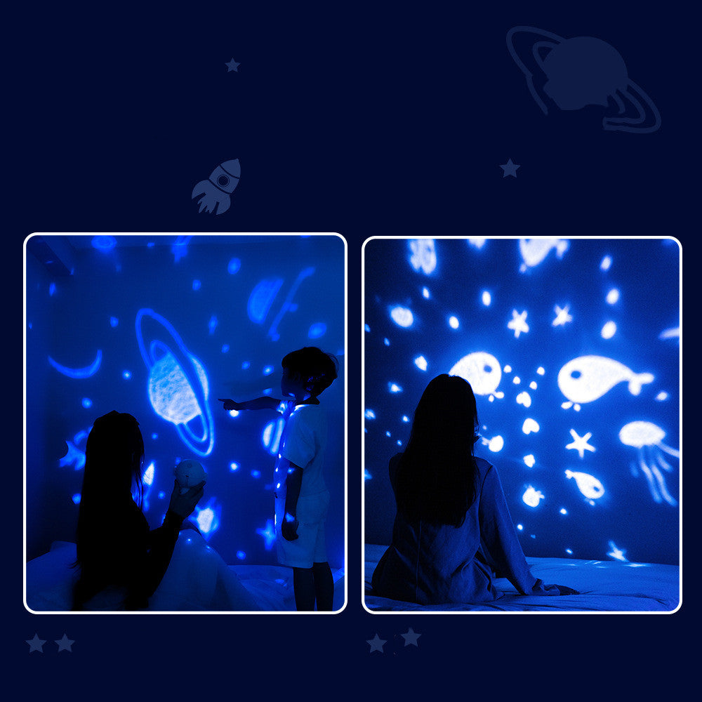 Luz nocturna decorativa - Regalo ideal para niños, bebés y amantes del espacio